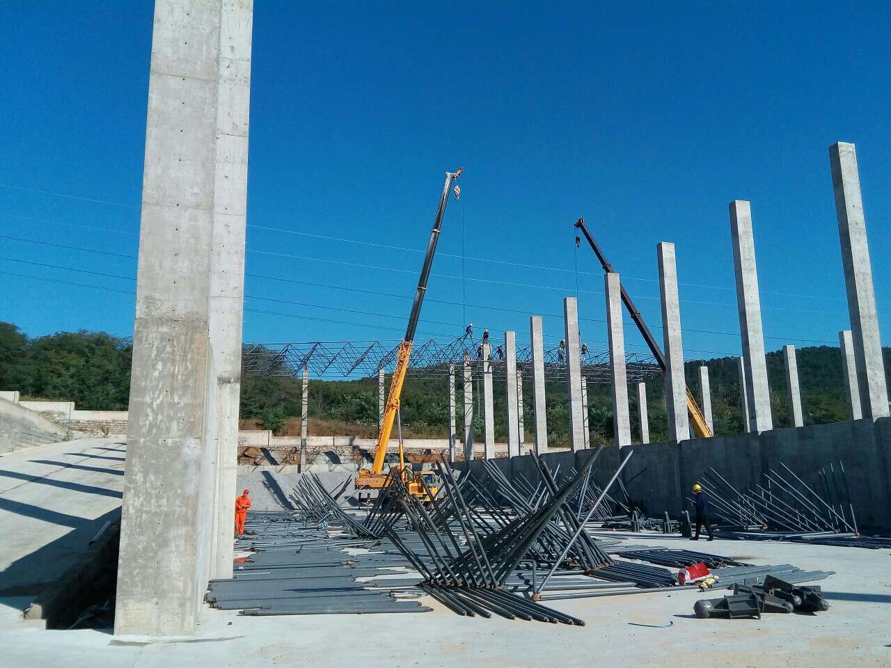 桐乡搅拌站网架